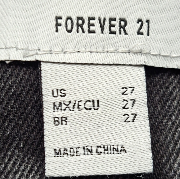 Forever 21 High Rise Denim With A Denim Belt Size 27 - Picture 5 of 5